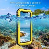 For iPhone 11 Dustproof Shockproof Waterproof Silicone + Metal Protective Case(Yellow)