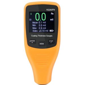 RZ260FN ferro & non-ferro 2 in 1 LCD-scherm ultrasone coating verf dikte gauge meter tools (oranje)