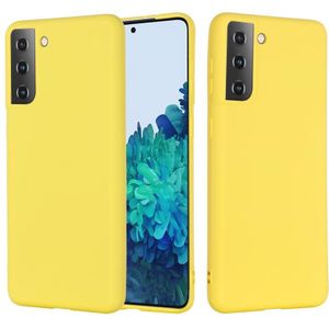 For Samsung Galaxy S30+ Pure Color Liquid Silicone Shockproof Full Coverage Case(Yellow)