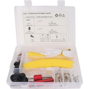 A3546 31 in 1 Autobanden Reparatie Tool Kit met gele beschermende hoes