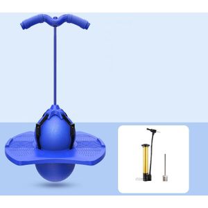 Children Elastic Balance Ball Bouncing Ball Bouncing Ball Toy(Dual-purpose Detachable Handle (Blue))