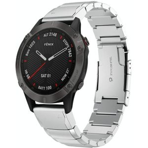 Voor Garmin Fenix 6 Sapphire GPS 22 mm Tortoise Shell roestvrijstalen horlogeband