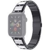 XingYao Series Two-tone Steel Strap For Apple Watch Series 6 & SE & 5 & 4 44mm / 3 & 2 & 1 42mm(Black+White)