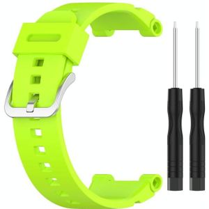 For Huawei Kids Watch 4X Silicone Replacement Strap Watchband with Dismantling Tools  One Size(Lime Green)