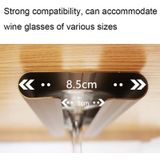 Woonkamer Punch-free aluminium wijnglas rek keuken wijnglas hanger (mat goud)
