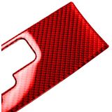 Carbon Fiber Car Gear Shift Panel Decorative Sticker for Nissan GTR R35 2008-2016  Left and Right Driving Universal(Red)