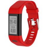 Smart Watch silicone polsband horlogeband voor Garmin Vivosmart HR + (rood)