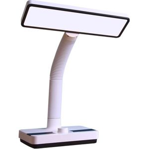 YAGE T104 LED Cold & Warm Light Eye Protection Table Lamp USB Rechargeable Dual-Use Stepless Dimming Table Lamp(Black White)