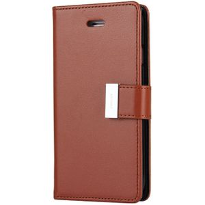 MERCURY GOOSPERY RICH DIARY for  iPhone 8 & 7  PU + TPU Crazy Horse Texture Horizontal Flip Leather Case with Card Slots & Wallet(Brown)