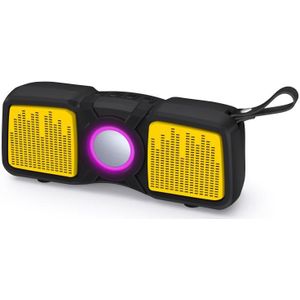 New Rixing NR-9011 Bluetooth 5.0 Portable Outdoor Wireless Bluetooth Speaker(Yellow)