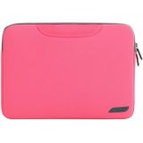 12 inch Portable Air Permeable Handheld Sleeve Bag for MacBook  Lenovo and other Laptops  Size:32x21x2cm(Magenta)