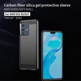 Voor Vivo V23 5G/S12 Mofi Gentless Series Borstelde textuur Koolstofvezel Soft TPU -telefoonhoesje