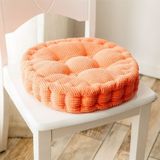 Thickened Round Computer Chair Cushion Floor Mat for Office Classroom Home  Size:43x43cm (Orange)