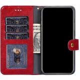 For Samsung Galaxy S21 FE Zipper Bag PU + TPU Horizontal Flip Leather Case with Holder & Card Slot & Wallet & Lanyard(Red)