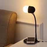 L4 Multifunctional Wireless Charging LED Desk Lamp with Bluetooth 5.0 Speaker(Black)