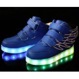 Kinderen kleurrijke lichte schoenen LED opladen lichtgevende schoenen  grootte: 28 (blauw)
