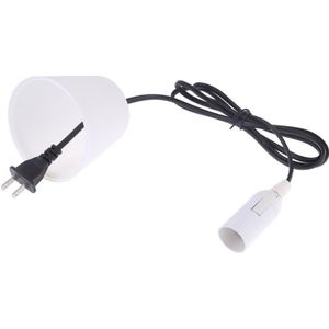 E14 Wire Cap lamp houder kroonluchter stopcontact met lampenkap & 1.5 m verlengkabel  US plug