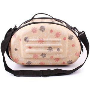 Portable Cats Handbag Foldable Travel Bag Puppy Carrying Mesh Shoulder Pet Bags( Cream Color)