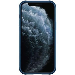For iPhone 12 Pro Max NILLKIN Black Mirror Pro Series Camshield Full Coverage Dust-proof Scratch Resistant Phone Case(Blue)