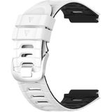 For Garmin Forerunner 920XT Two-color Steel Buckle Watch Band(White+Black)