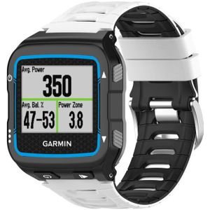 For Garmin Forerunner 920XT Two-color Steel Buckle Watch Band(White+Black)
