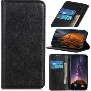 For Nokia 7.3 Magnetic Crazy Horse Texture Horizontal Flip Leather Case with Holder & Card Slots & Wallet(Black)
