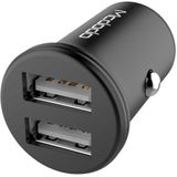 Mcdodo CC-3850 Dual USB Ports Smart Car Charger  For iPhone  iPad  Samsung  HTC  Sony  LG  Huawei  Lenovo  and other Smartphones or Tablet(Black)