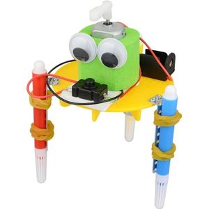 DIY robot Kids puzzel Solar speelgoed schilderij speelgoed