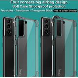 For Samsung Galaxy S21 Plus 5G IMAK All-inclusive Shockproof Airbag TPU Case with Screen Protector(Transparent)