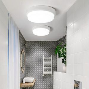 QSXDD-FSCB IP54 Waterproof Ceiling Lamp Dust-Proof Garden Corridor Wall Light Balcony Bathroom Ceiling Light  Power source: 18W White(White Light)