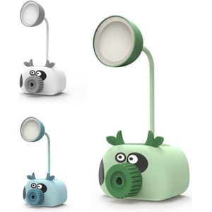 YW2192 2 STUKS Potloodslijper Mobiele Telefoon Houder Opbergdoos Bedside Lamp Bureau Lamp Nachtlampje  Willekeurige Kleur Levering (Kalf)