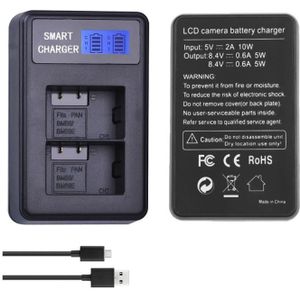 Smart LCD Display USB Dual Charger for PANASONIC DMW-BMB9E(T)