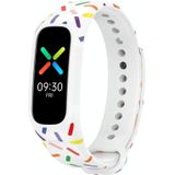 Voor OPPO Band Sports Rainbow Dots siliconen horlogeband