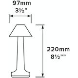 JB-TD001 LED Touch Table Lamp Cafe Restaurant Decoration Night Light  Specificatie: AU Plug (Rood Koper)