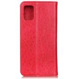 For Galaxy A41 Magnetic Retro Crazy Horse Texture Horizontal Flip Leather Case with Holder & Card Slots & Wallet(Red)