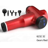 Spieren Ontspannen Massager Draagbare Fitness Equipment Fascia Gun  Specificatie: 6232 32 Gears Red (AU Plug)