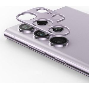 Voor Samsung Galaxy S23 Ultra 5G ENKAY Hat-Prince Aluminium Camera Lens Protector Full Cover (Licht Paars)
