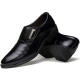 Lente casual Tide schoenen jurk schoenen mannen Britse puntige schoenen  grootte: 43 (zwart)