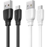 REMAX RC-138m 2.4A USB to Micro USB Suji Pro Fast Charging Data Cable  Cable Length: 1m (White)