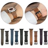 Voor Apple Watch Ultra 49 mm leren horlogeband met retrotextuur