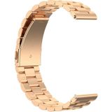 22mm Steel Wrist Strap Watch Band for Fossil Gen 5 Carlyle  Gen 5 Julianna  Gen 5 Garrett  Gen 5 Carlyle HR (Rose Gold)