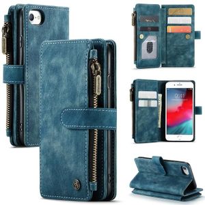 Caseme-C30 PU + TPU Multifunctionele Horizontale Flip Leren Case met Houder & Card Slot & Portemonnee & Rits Pocket voor iPhone SE 2020 / 8/7 / 6