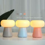 XYD-055 Cloud Mushroom USB Clock Night Light Sleep Timer Remote Control Bedside Lamp  Light color: Remote Control Type Blue