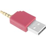 USB Data Dock Charger Adapter  For iPod shuffle 3rd / 2nd  Length: 4.6cm(Magenta)