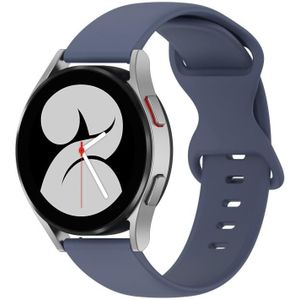 Voor Samsung Galaxy Watch 5 44mm 20mm vlindergesp Effen kleur siliconen horlogeband
