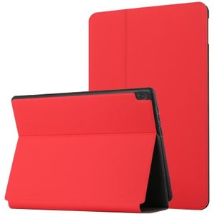 Voor Lenovo Tab M10 10.1 X605F / X505 Dual-vouwen Horizontale Flip Tablet Leren Case met Houder