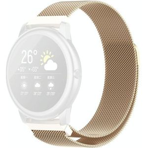 For Xiaomi Haylou Solar LS05 Milanese Casual Magnetic Strap  Size: Free Size(Champagne)