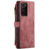 Voor Samsung Galaxy Note20 Ultra Caseme-C30 PU + TPU Multifunctionele Horizontale Flip Lederen Case met Houder & Card Slot & Portemonnee & Rits Pocket