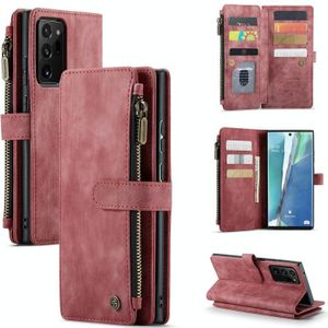 Voor Samsung Galaxy Note20 Ultra Caseme-C30 PU + TPU Multifunctionele Horizontale Flip Lederen Case met Houder & Card Slot & Portemonnee & Rits Pocket