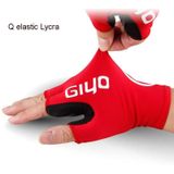 GIYO Outdoor Half-Finger Handschoenen Mountain Road Bike Fietshandschoenen  Grootte: M (Fluorescerend Oranje)